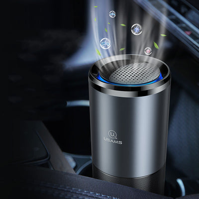 Car Air Purifier Ionizer Negative Ion Aluminum Alloy Car Air Freshener Activated Carbon Formaldehyde Auto Air Clean Accessories - Dave Martin Signature Collection