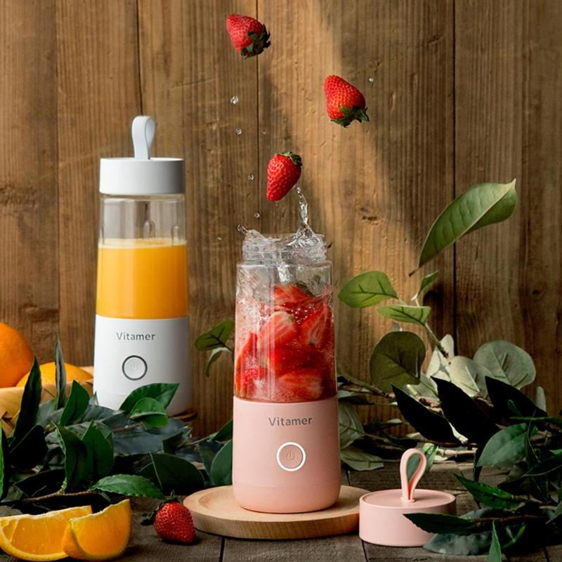 350ml Portable Blender Juicer Electric USB Rechargeable Mixer Smoothie Slushy Cup Fresh Juice Blender Bottle USB Charging Kitchen Gadgets - Dave Martin Signature Collection