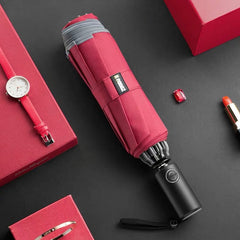 LED Flashlight Lighting Rain and Sunshine Folding Umbrella - Dave Martin Signature Collection