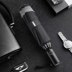 LED Flashlight Lighting Rain and Sunshine Folding Umbrella - Dave Martin Signature Collection